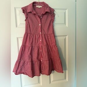 Red gingham dress